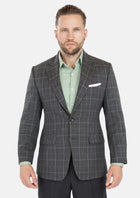Astor Grey Two - Tone Plaid Jacket - SARTORO796