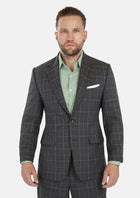 Astor Grey Two - Tone Plaid Suit - SARTORO940