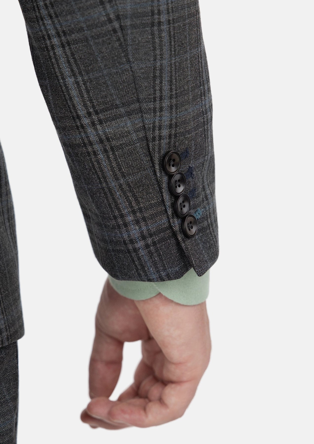 Astor Grey Two - Tone Plaid Suit - SARTORO