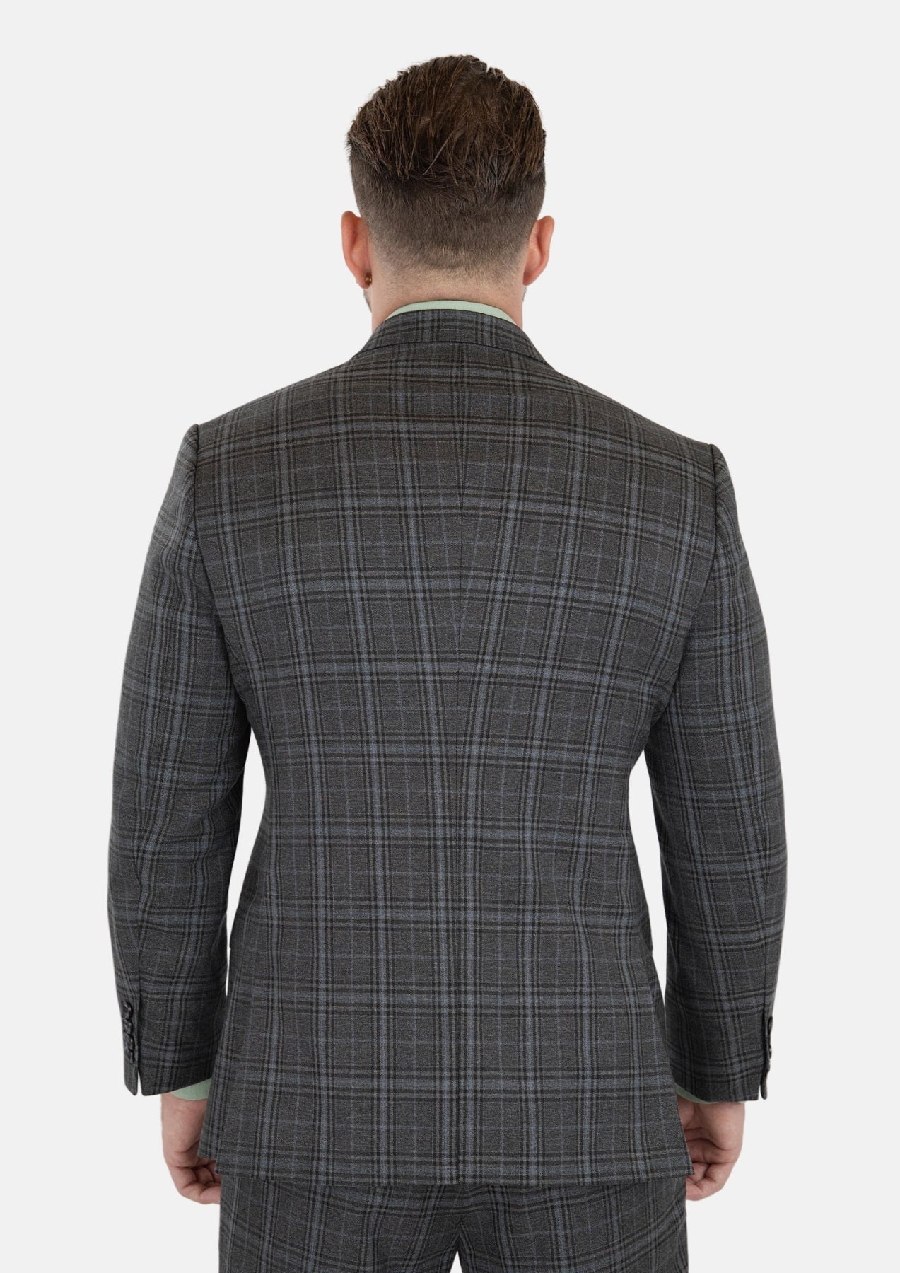 Astor Grey Two - Tone Plaid Suit - SARTORO