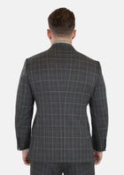 Astor Grey Two - Tone Plaid Suit - SARTORO465