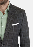 Astor Grey Two - Tone Plaid Suit - SARTORO312