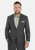 Astor Grey Two - Tone Plaid Suit - SARTORO90