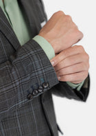 Astor Grey Two - Tone Plaid Suit - SARTORO50