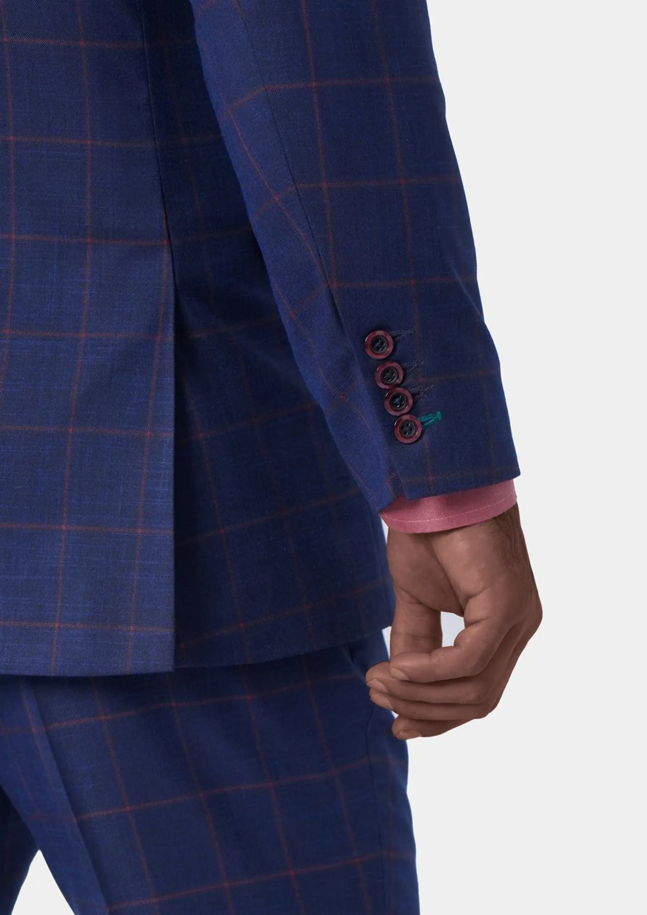 Astor Indigo Blue Windowpane Suit - SARTORO812