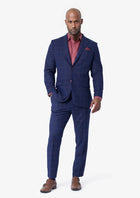 Astor Indigo Blue Windowpane Suit - SARTORO305