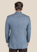 Astor Mid Blue Hopsack Jacket - SARTORO