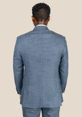 Astor Mid Blue Hopsack Suit - SARTORO