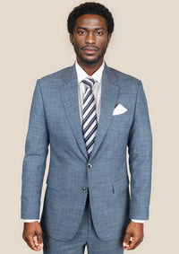 Astor Mid Blue Hopsack Suit