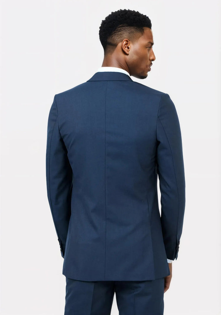 Astor Oxford Blue Sharkskin Jacket - SARTORO676
