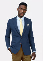 Astor Oxford Blue Sharkskin Jacket - SARTORO824