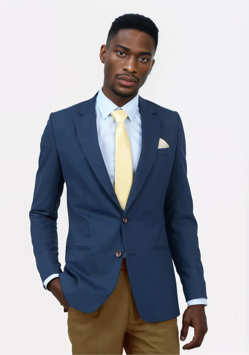 Astor Oxford Blue Sharkskin Jacket - SARTORO