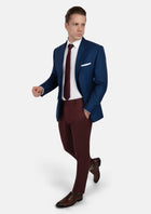 Astor Royal Blue Microcheck Jacket - SARTORO244