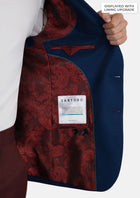 Astor Royal Blue Microcheck Jacket - SARTORO661