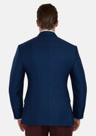 Astor Royal Blue Microcheck Jacket - SARTORO785