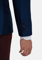 Astor Royal Blue Microcheck Jacket - SARTORO207