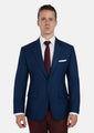 Astor Royal Blue Microcheck Jacket - SARTORO