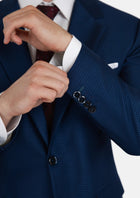 Astor Royal Blue Microcheck Jacket - SARTORO53