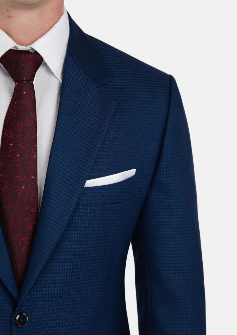 Royal Blue Microcheck Suit859