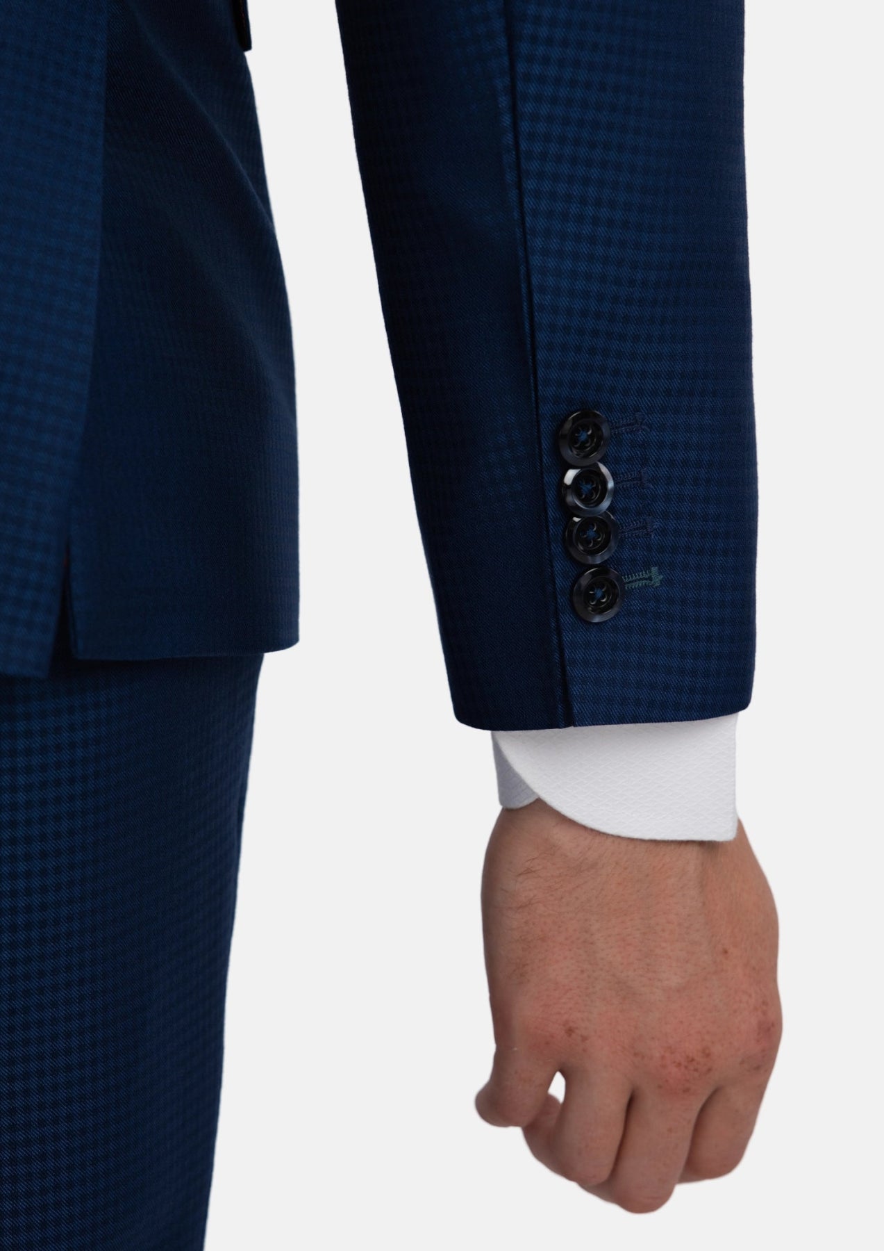 Astor Royal Blue Microcheck Suit - SARTORO