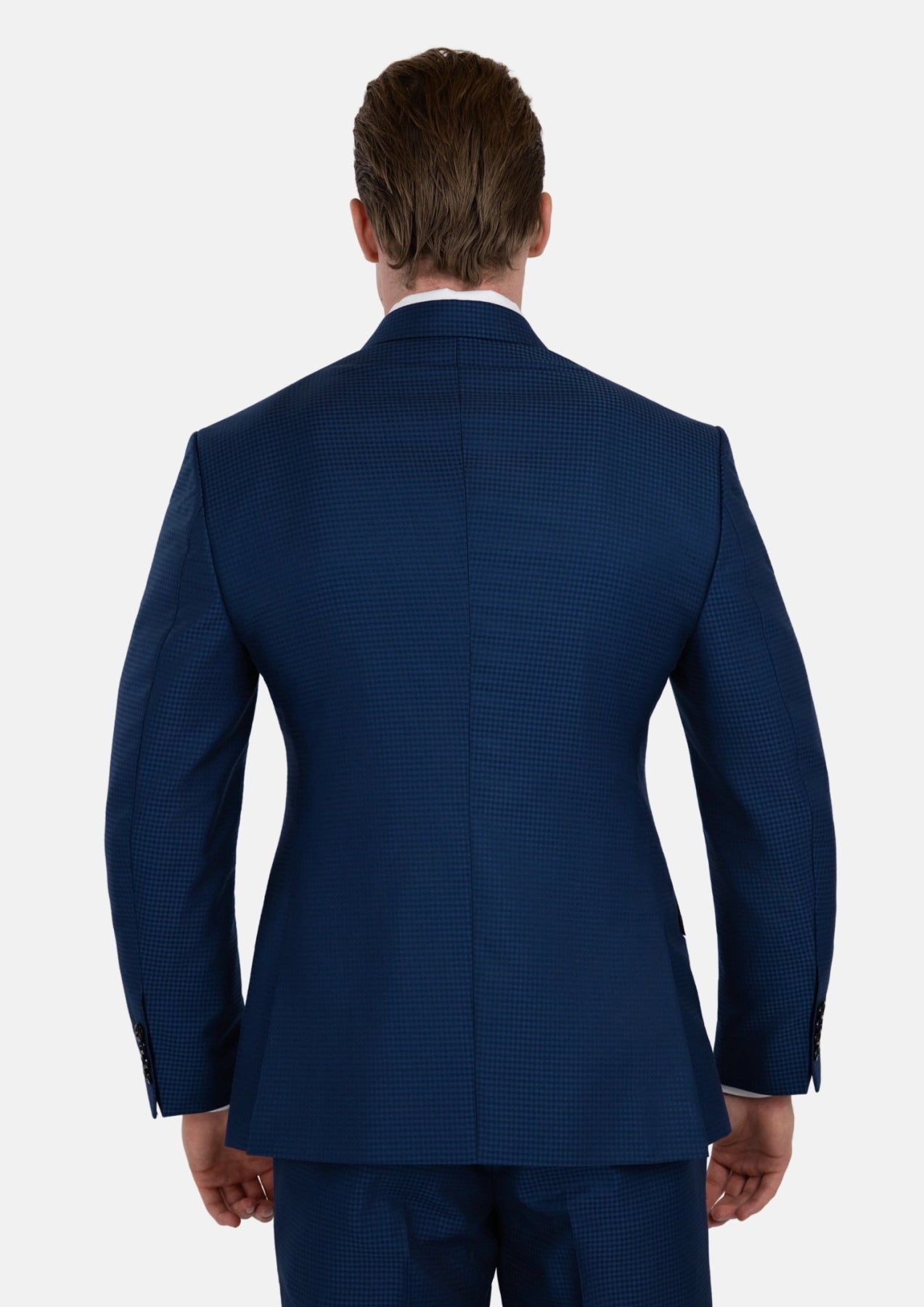 Astor Royal Blue Microcheck Suit - SARTORO
