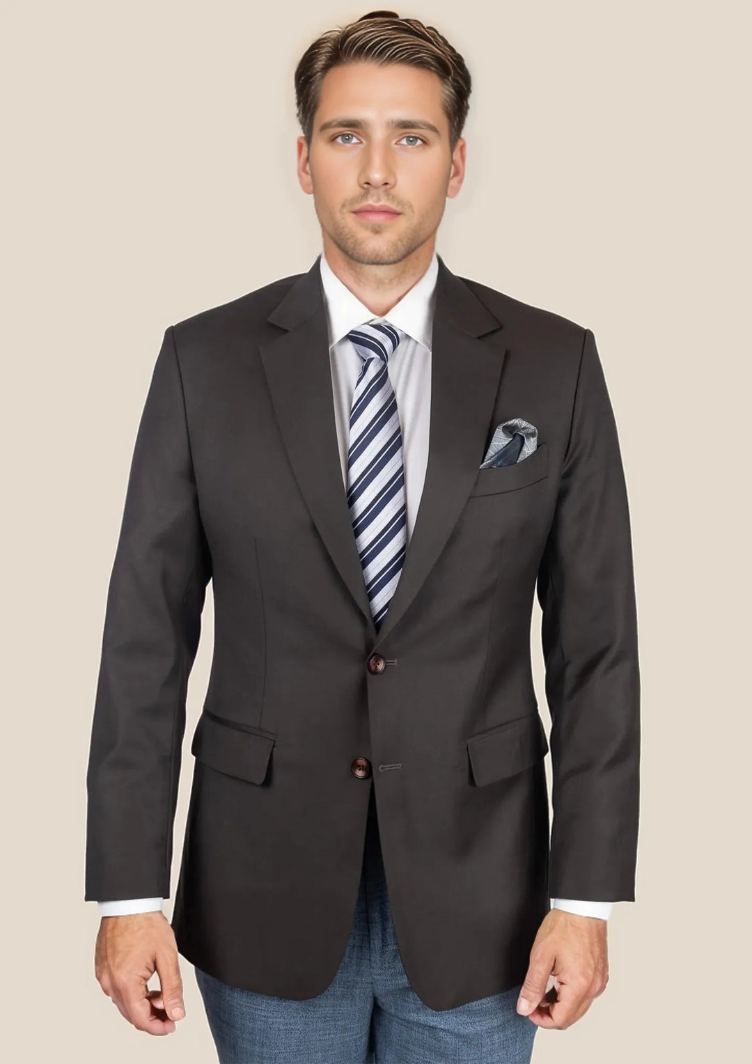 Astor Sable Brown Twill Jacket - SARTORO