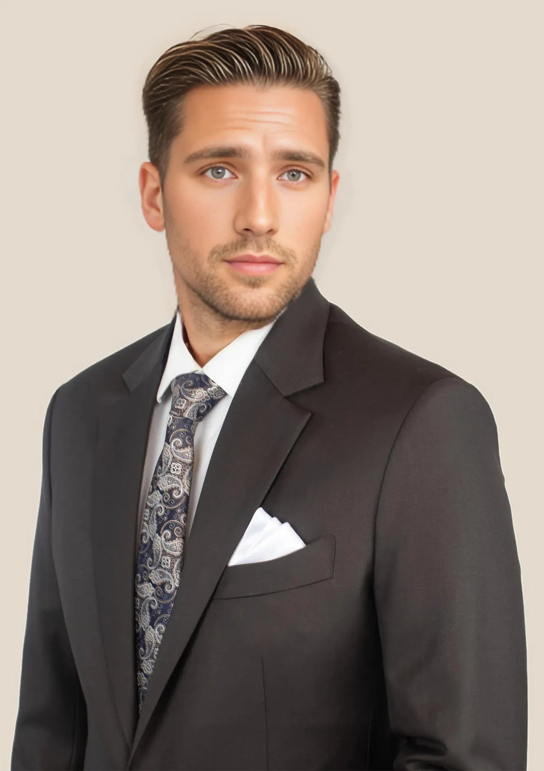 Astor Sable Brown Twill Suit - SARTORO