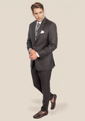 Astor Sable Brown Twill Suit - SARTORO