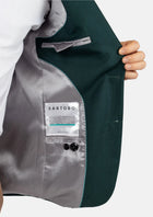 Astor Sacramento Green Sharkskin Jacket - SARTORO290