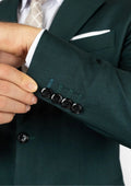 Astor Sacramento Green Sharkskin Suit - SARTORO