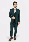 Astor Sacramento Green Sharkskin Suit - SARTORO