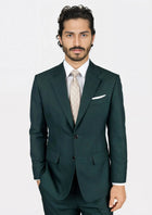 Astor Sacramento Green Sharkskin Suit - SARTORO717