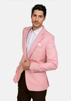 Astor Salmon Linen Jacket - SARTORO603