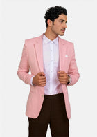 Astor Salmon Linen Jacket - SARTORO608