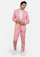 Astor Salmon Linen Suit - SARTORO86