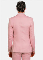 Astor Salmon Linen Suit - SARTORO454