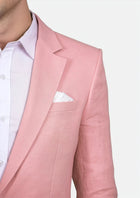 Astor Salmon Linen Suit - SARTORO909
