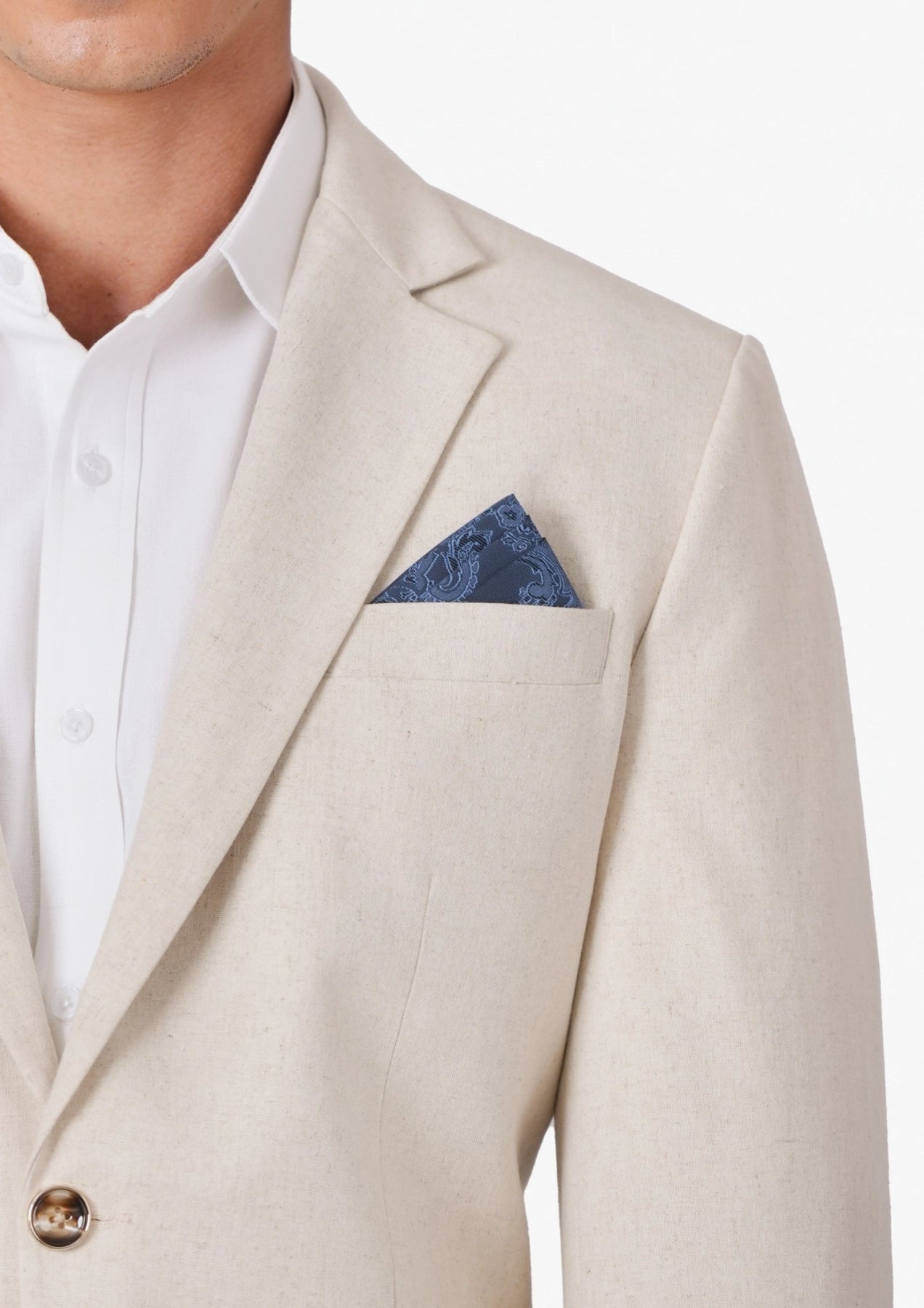 Astor Sand Linen Blend Jacket - SARTORO