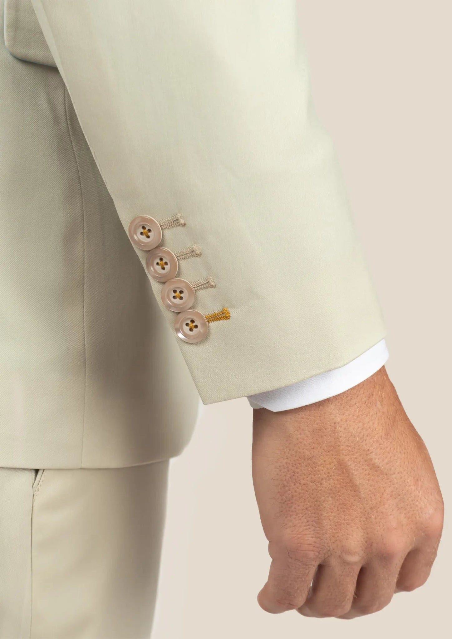 Astor Siena Ivory Twill Suit - SARTORO