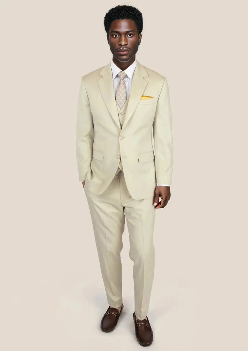 Astor Siena Ivory Twill Suit - SARTORO