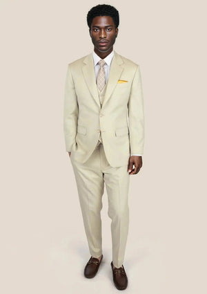 Astor Siena Ivory Twill Suit - SARTORO
