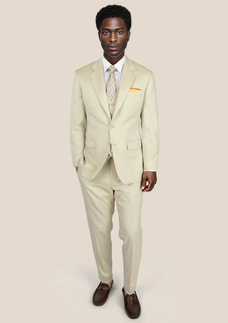 Astor Siena Ivory Twill Suit - SARTORO