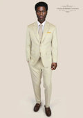 Astor Siena Ivory Twill Suit - SARTORO