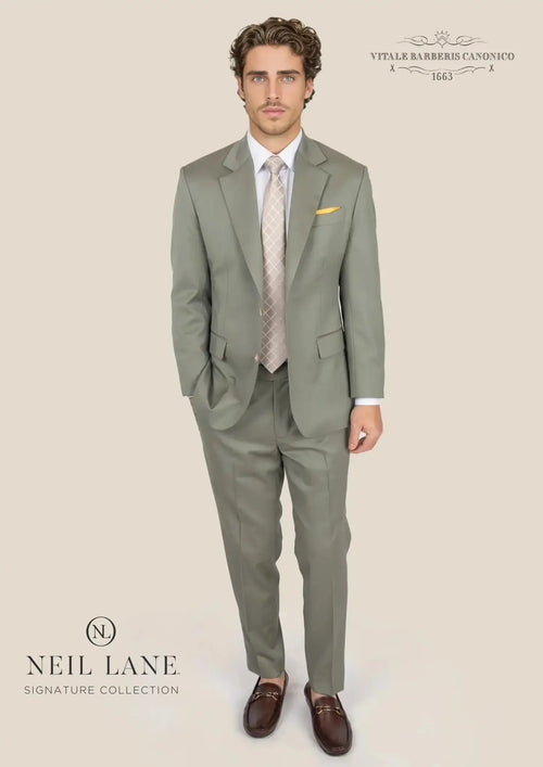 Astor Verona Sage Twill Suit - SARTORO