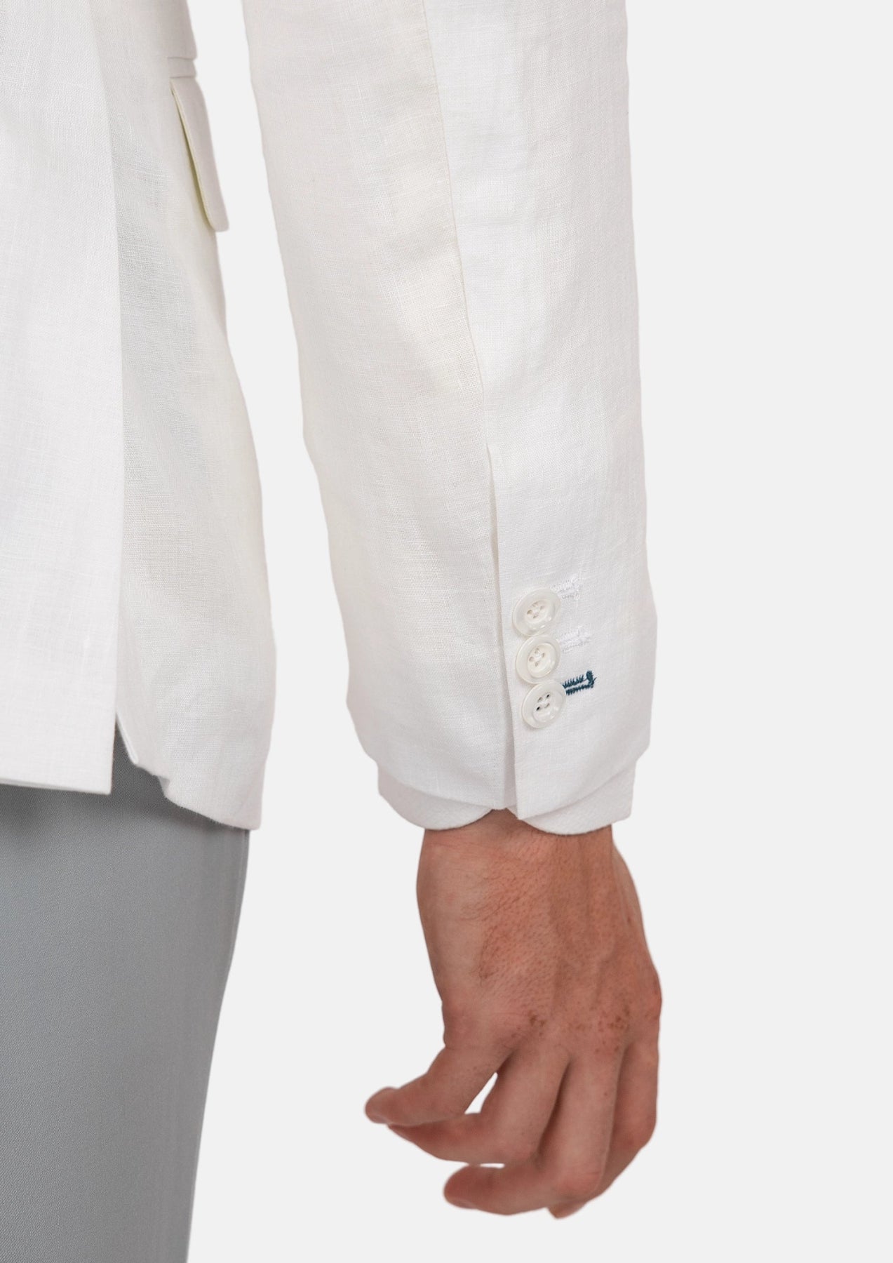 Astor White Linen Jacket - SARTORO