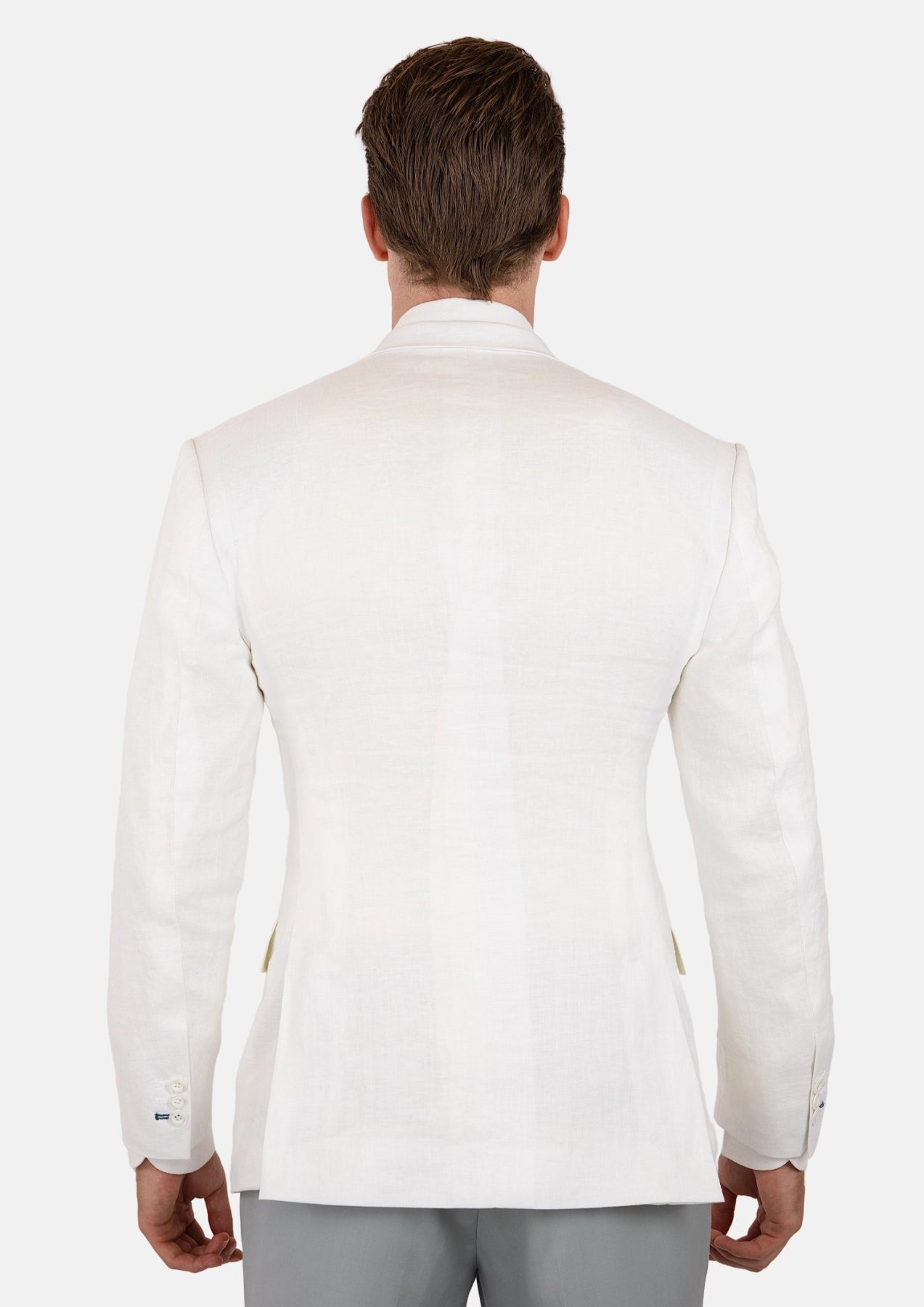 Astor White Linen Jacket - SARTORO