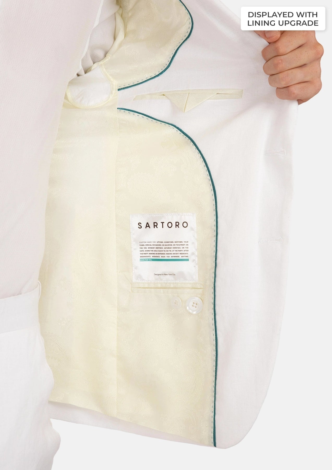 Astor White Linen Suit