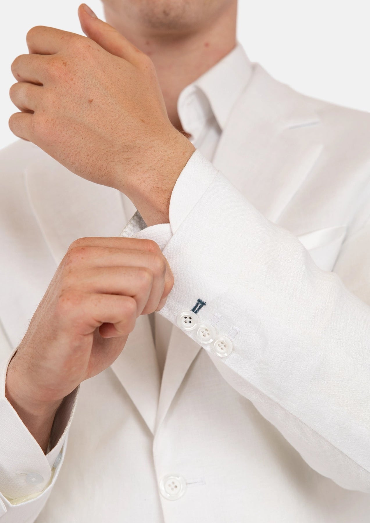 Astor White Linen Suit - SARTORO