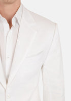 Astor White Linen Suit - SARTORO432