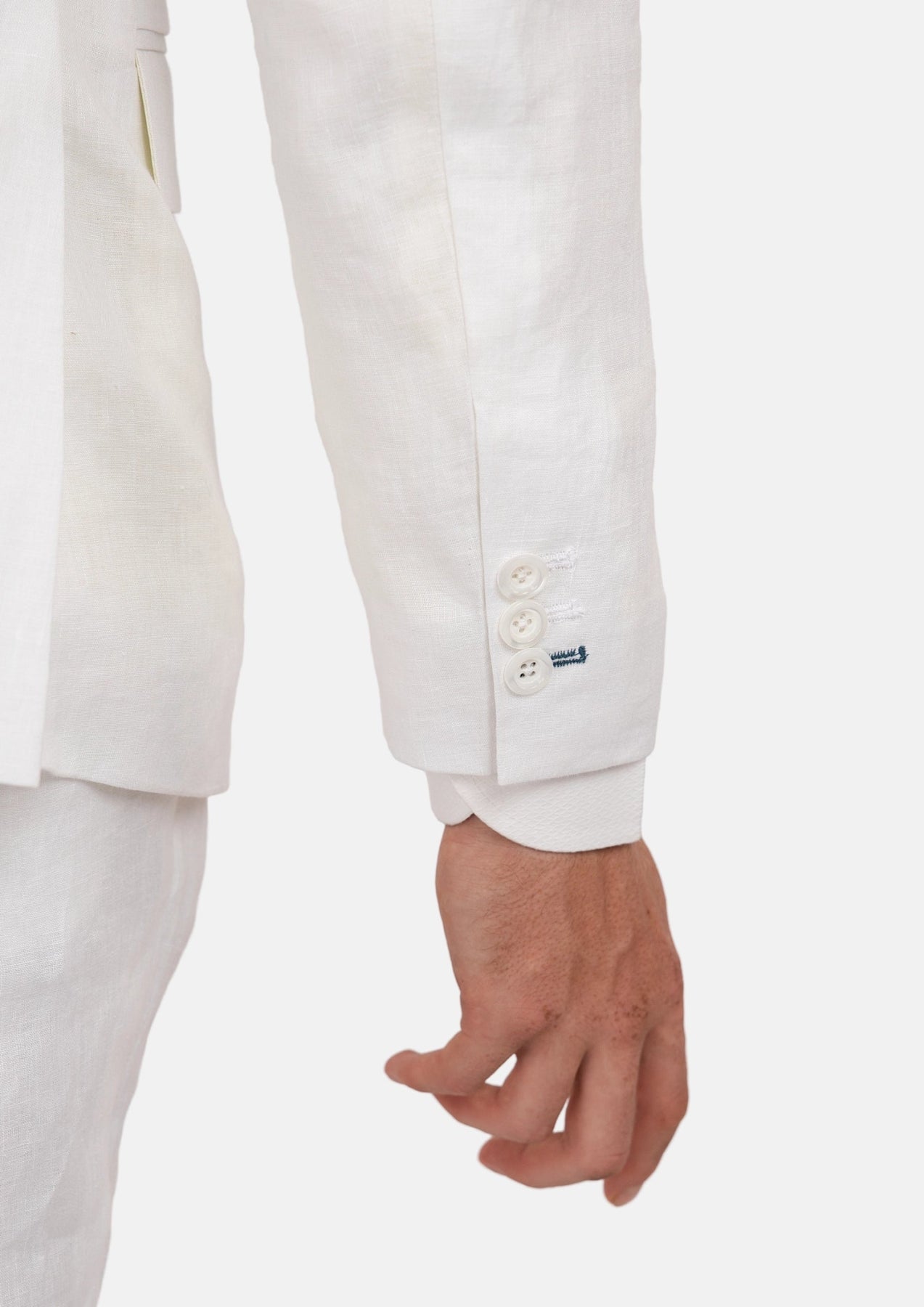 Astor White Linen Suit - SARTORO